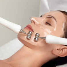 female client in beauty salon having CACI hydratone facial