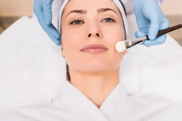 A woman receiving a Dermalogica Proskin facial