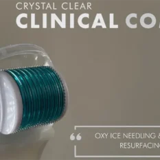 Close up of Crystal Clear Clinical Comcit TDO needling device